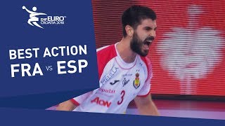 Eduardo Gurbindo strikes after stealing France's ball  | Men's EHF EURO 2018