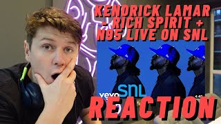 KENDRICK LAMAR - RICH SPIRIT + N95 LIVE ON SNL |((IRISH MAN REACTION!!))