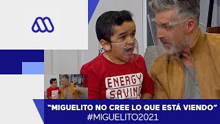 Miguelito no cree lo que está viendo / Mega / Miguelito 2021