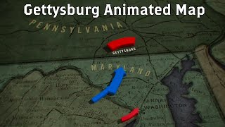Gettysburg: Animated Battle Map