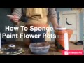 Sponge Painting Terracotta Pots - How To