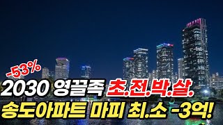 즉시입주 땡처리 인천 송도 아파트 미분양 ! 분양가아래로 폭락중 ! 급매 ... '영끌'로 산 김광규 배우 \