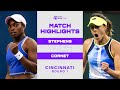 Sloane Stephens vs. Alizé Cornet | 2022 Cincinnati Round 1 | WTA Match Highlights