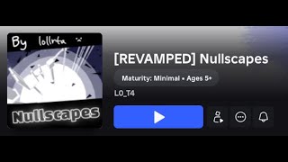 Nullscapes Obby Completion REVAMP VER. (read desc)