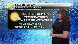 Another cold night is ahead before warmer temperatures return