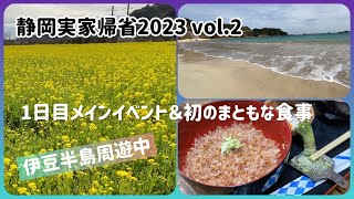 【わさび丼】静岡実家帰省2023 vol.2 １日目第２話伊豆半島周遊【南伊豆】