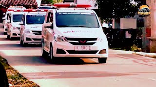 Iringan Mobil Ambulance Emergency Darurat Keren dan Suara Sirene