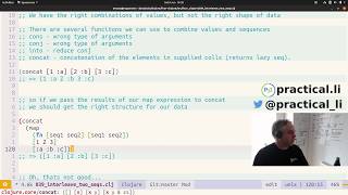 Practicalli Clojure 30 - 4Clojure exercises #39 onward