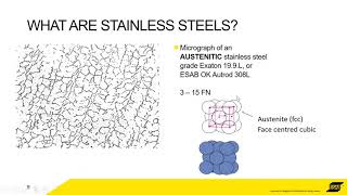 ESAB Specialty Alloys Webinar: Why You Can't Weld Stainless Steel?