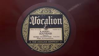 “Souvenir” Sasha Culbertson - Vocalion 60021