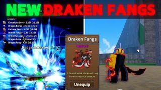 NEW MYTHICAL DRAKEN FANGS SWORD SHOWCASE (0.9%) | KING LEGACY UPDATE 7