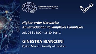 Higher-order Networks: An Introduction to Simplicial Complexes 1. GINESTRA BIANCONI