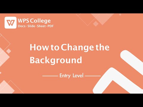 [WPS Office] PPT 1.1: Cómo cambiar el fondo en una presentación WPS [Tutorial]