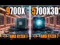 9700X vs 5700X3D Benchmarks - Tested in Games and Applications