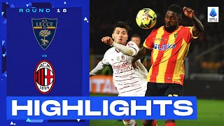 Lecce-Milan 2-2 | Milan held by heroic Lecce: Goals & Highlights | Serie A 2022/23