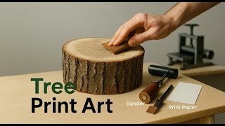 How to make Tree stump art Printmaking