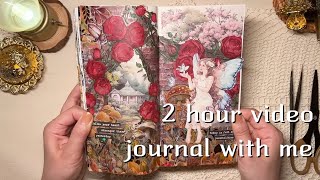 ASMR 다꾸 | 2시간모음 다이어리 꾸미기 journaling #scrapbooking vintage collage コラージュ ビンテージ diary decorating