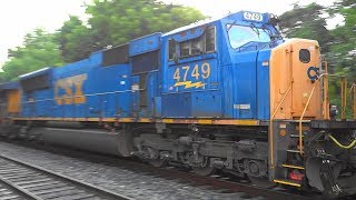 Crazy Train Horn Blowing On CSX Mixed Freight