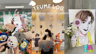 (CC) 💎[TEUME_LOG#14]💎 트메로그 | Junkyu birthday cafe (준규) ft.Jeongwoo | TH | 해피준규데이 🐨🎂🥳