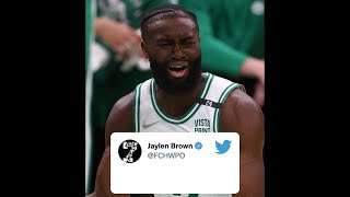 Jaylen Brown reacts to being in trade rumors for Kevin Durant