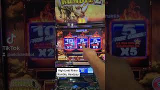 $40 a spin Huge Handpay Jackpot Rhino Rumble Bonus #highlimit #casino #slots #vegas