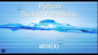 Python Built-in Functions abs(x)