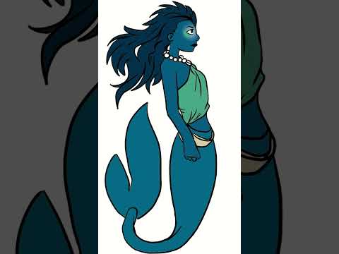 Draw a mermaid – test Deviantart tutorials and small exercises