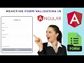 Reactive Form Validation In Angular | FormGroup | FormBuilder ||Angular Tutorial