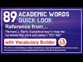 89 Academic Words Quick Look Words Ref from 