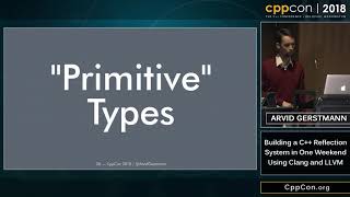 CppCon 2018: Arvid Gerstmann “Building a C++ Reflection System in One Weekend Using Clang and LLVM”