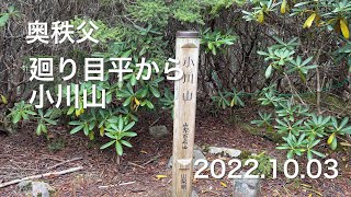 【登山】 奥秩父 廻り目平から小川山 2022.10.03