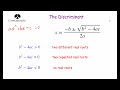 The Discriminant - Corbettmaths