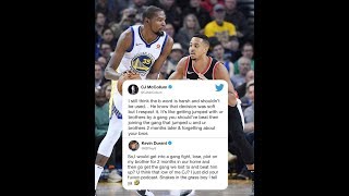 Kevin Durant Versus CJ McCollum who won the twitter beef?