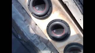 4 Audiopipe TXX-BDC4-6 6.5 Subwoofers In The 1981 Malibu LSX Turbo