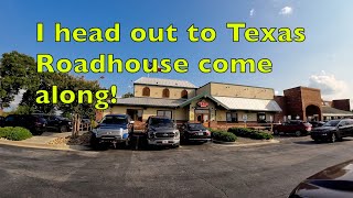 I take the motorcycle to Texas roadhouse  ride with me