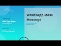 Mass Message and Analytics for WhatsApp in vTiger