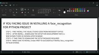 error while dlib in installing face_recognition module | face_recogniton install whl error | python
