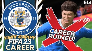 PLAYER DESTROYS OWN CAREER! | FIFA 23 YOUTH ACADEMY CAREER MODE | STOCKPORT (EP 14)