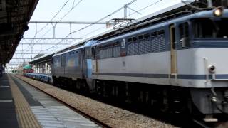 配6794レ　EF65－2068[新]＋EH200(無動)･コキ×4･ホキ9500･タキ　宮原通過