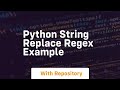 python string replace regex example