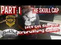 How to Airbrush The Most Evil Skull Cap. Video 1- Design and Mapping out Of Skulls