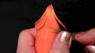 Carrot Champa Flower - Beginners Lesson 27 By Mutita Art Of Thai Fruit And Vegetable Carving