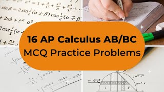 AP Calculus Multiple Choice Practice Test (2016 AP CED Problems)