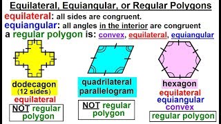 Geometry - Ch. 1: Basic Concepts (29 of 49) Equilateral, Equiangular, or Regular Polygon?