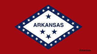 US states flag animation
