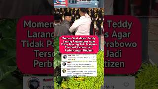 Momen Mayor Teddy larang Paspampres Payungi pak Prabowo #shorts #mayorteddy #prabowo #shortvideo