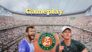C. Moutet vs J. Sinner [RG 24]| Round 4 | AO Tennis 2 Gameplay #aotennis2 #AO2