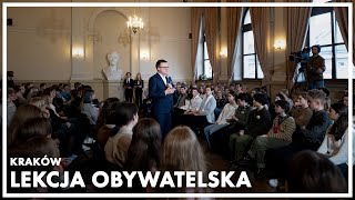 Kraków: 2. Lekcja Obywatelska Marszałka Sejmu, 30 listopada 2023 r.
