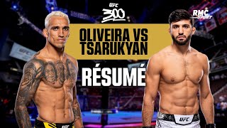 Résumé UFC 300 : du grand spectacle entre la pépite Tsarukyan et la légende Oliv