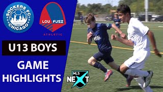 Sockers FC vs. Lou Fusz - U13 MLS Next Game Highlights [October 1 2023]